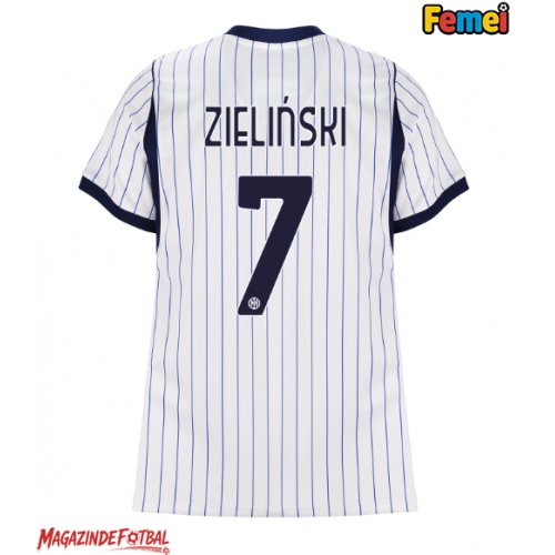 Inter Milan Piotr Zielinski #7 Tricou Fotbal Replică 2026-27 Femei Deplasare Inter Milan Piotr Zielinski #7 Tricou Fotbal Replică 2026-27 Femei Deplasare